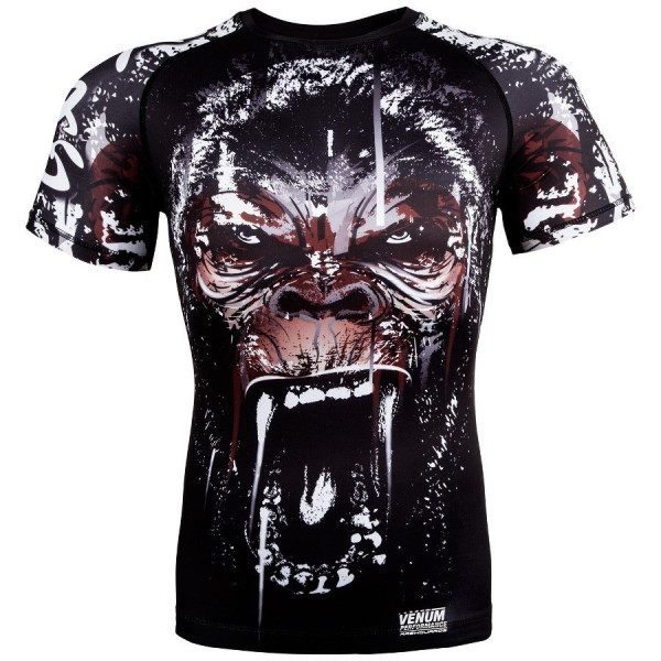 Рашгард Venum Gorilla Rashguard Short Sleeves Black
