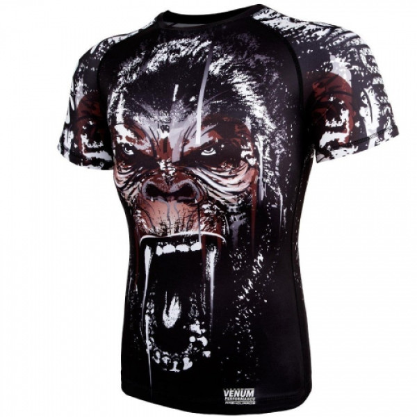 Рашгард Venum Gorilla Rashguard Short Sleeves Black
