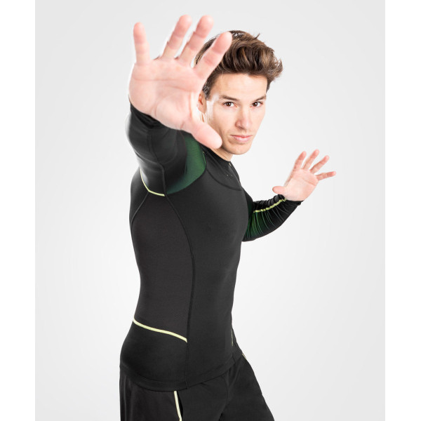Рашгард Venum Fusion 2.0 Rashguard Long sleeves Black Yellow