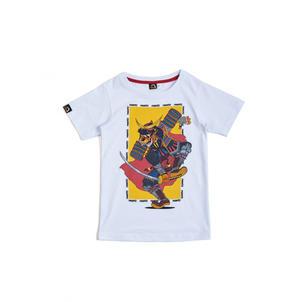 Дитяча футболка MANTO Kids T-shirt Samuraj White