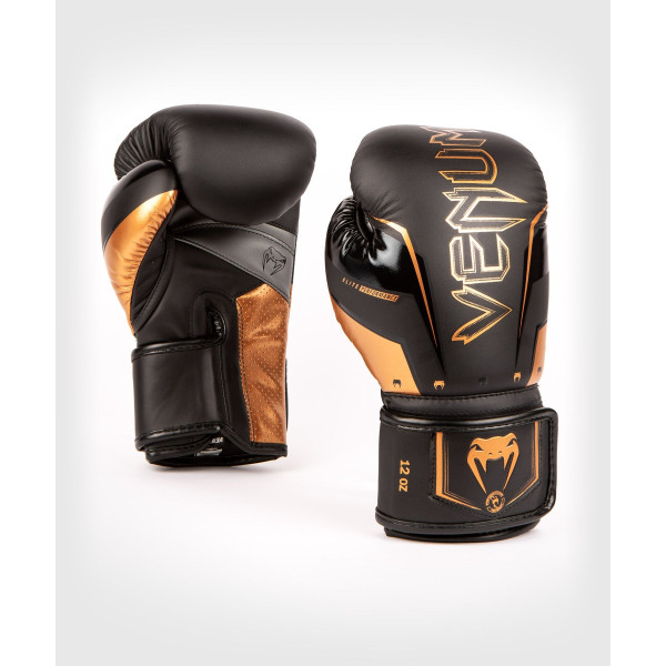Боксерські рукавиці Venum Elite Evo Boxing Gloves Black Bronze