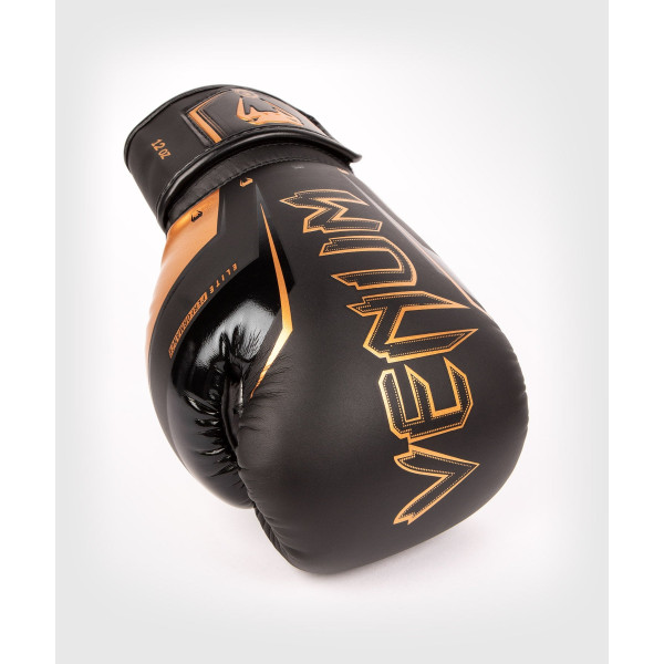 Боксерські рукавиці Venum Elite Evo Boxing Gloves Black Bronze