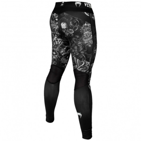 Компресійні штани Venum Art Spats Black White