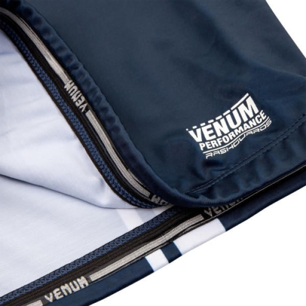 Рашгард Venum Logos Short Sleeves Rashguard Navy Blue White