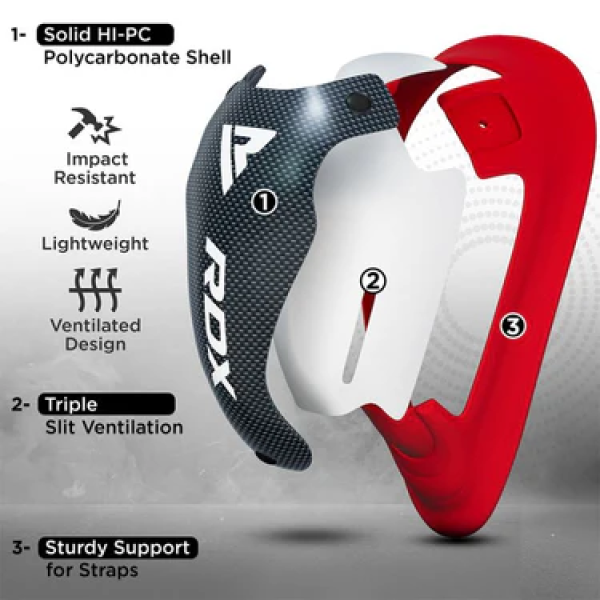 Захист паху RDX 1N Gel Groin Protection Cup WhiteRed
