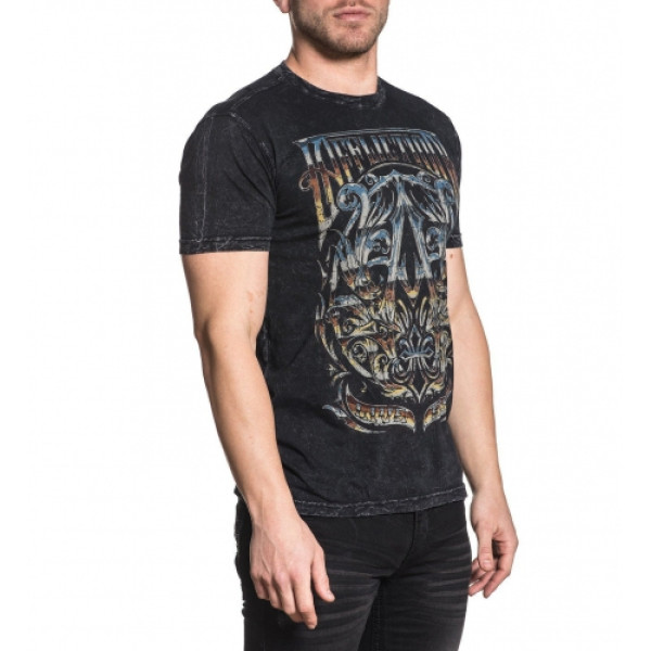 Футболка Affliction A Frame Chrome SS Tee Black