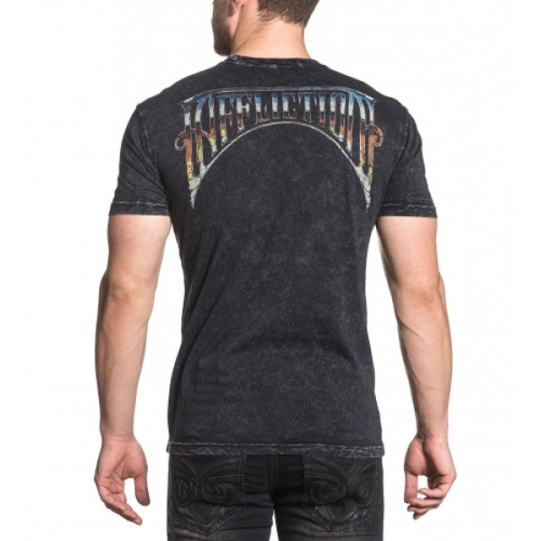 Футболка Affliction A Frame Chrome SS Tee Black