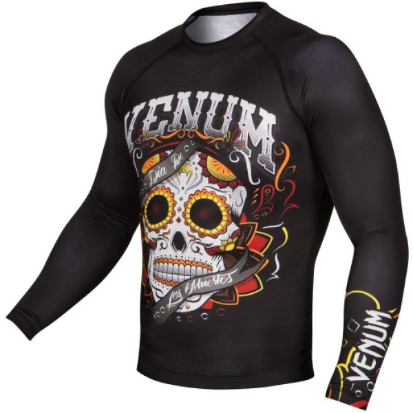 Рашгард Venum Santa Muerte 2.0 Rashguard Long Sleeves Black