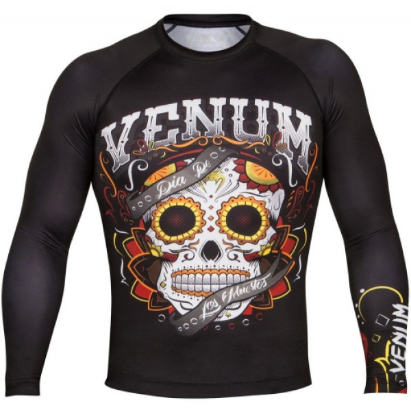 Рашгард Venum Santa Muerte 2.0 Rashguard Long Sleeves Black