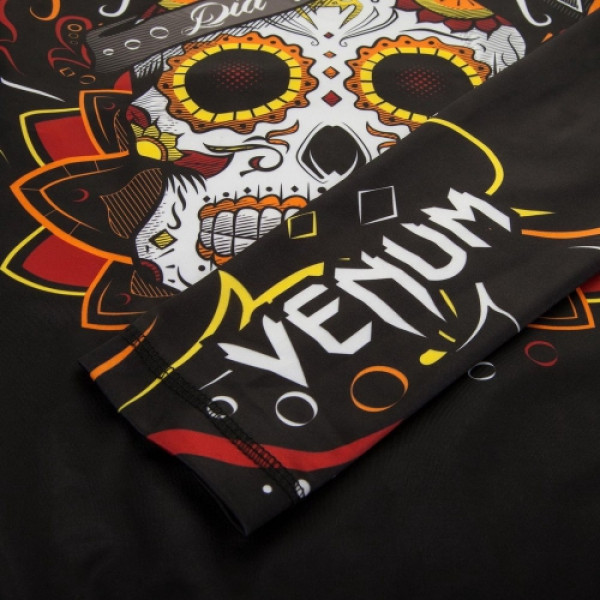 Рашгард Venum Santa Muerte 2.0 Rashguard Long Sleeves Black