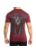 Футболка Affliction Norheim Tee Burgundy Lava Wash