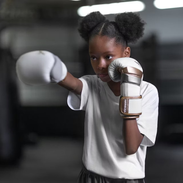 Дитячі боксерські рукавиці Hayabusa T3 Kids Boxing Gloves White Gold