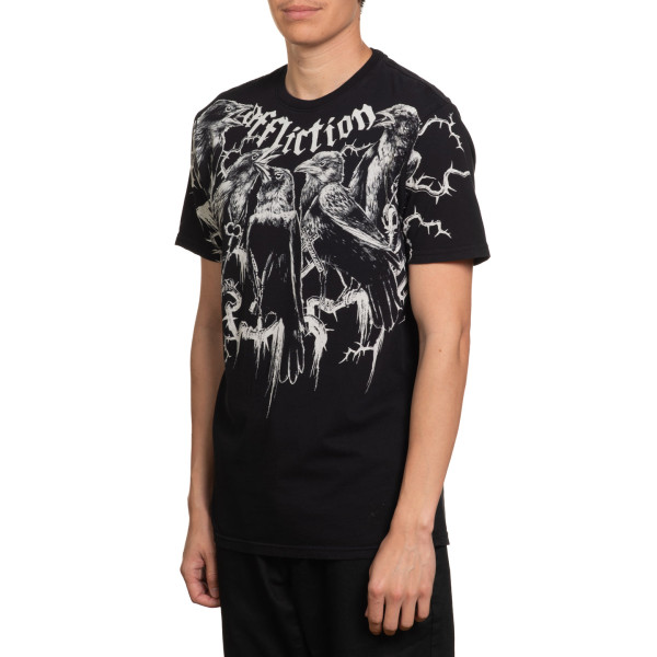 Футболка Affliction Crows Tee Black