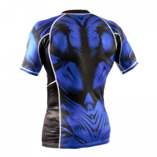 Рашгард Peresvit Beast Silver Force Rashguard Short Sleeve Blue