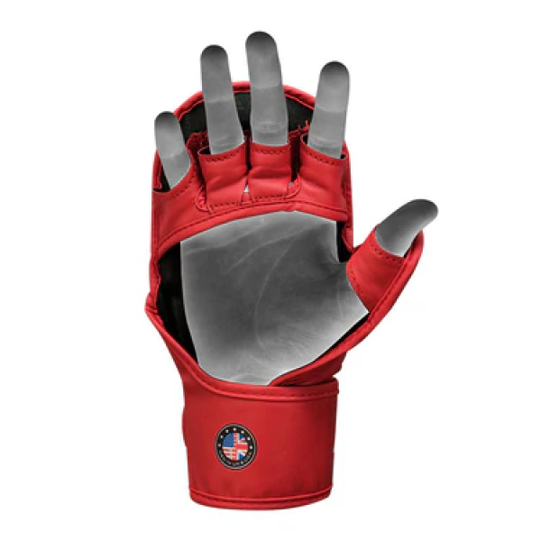 Рукавиці для ММА RDX Grappling Gloves Shooter Aura Plus T-17 RedBlack