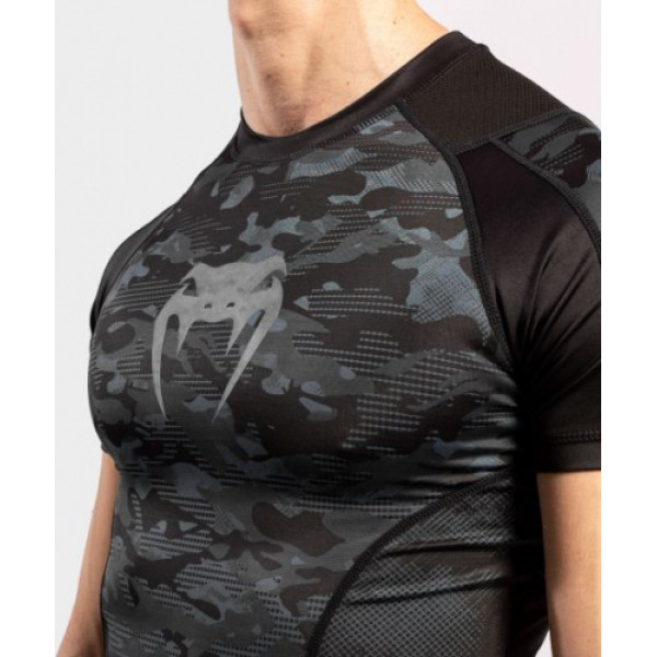 Рашгард Venum Defender Rashguard Short Sleeves Dark Camo