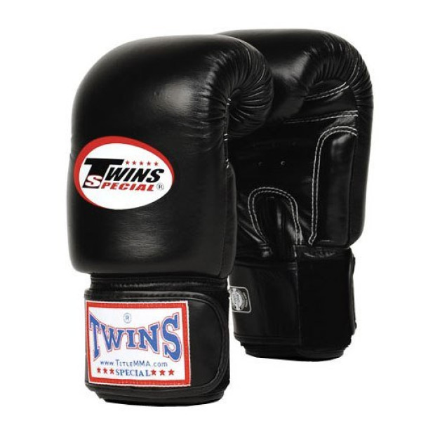 Боксерські рукавиці Twins Boxing Gloves Premium Leather BGVL3 Black