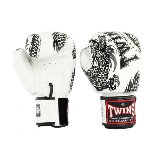 Боксерські рукавиці Twins Fancy Boxing Gloves FBGVL3-49BK Black White