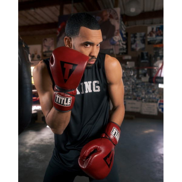 Бойові рукавиці Title Boxing Blood Red Leather Sparring Gloves