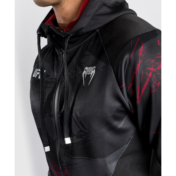 Худі Venum UFC Authentic Fight Week Men’s 2.0 Zipped Hoodie Black Red