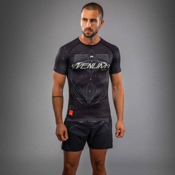 Рашгард Venum Eclipse Short Sleeve Rashguard Black Ivory