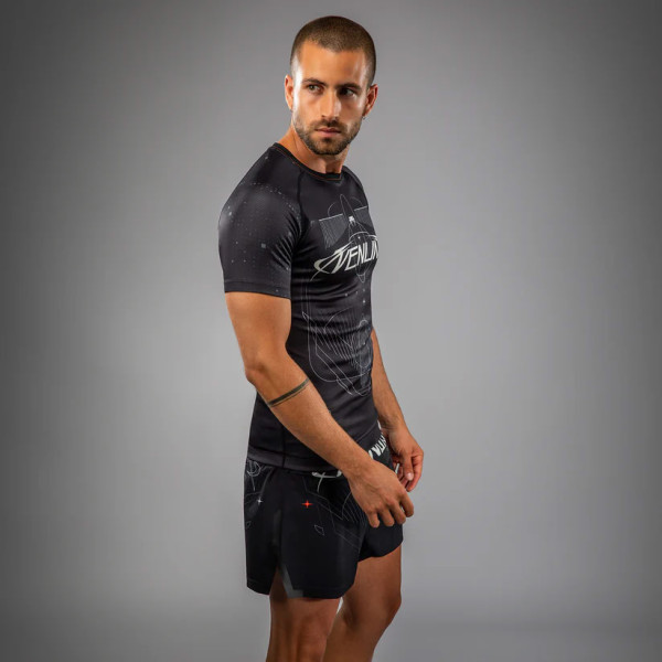 Рашгард Venum Eclipse Short Sleeve Rashguard Black Ivory