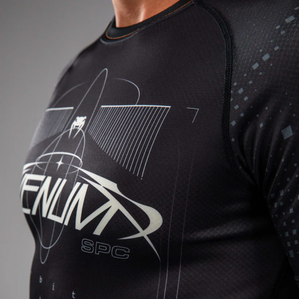 Рашгард Venum Eclipse Short Sleeve Rashguard Black Ivory