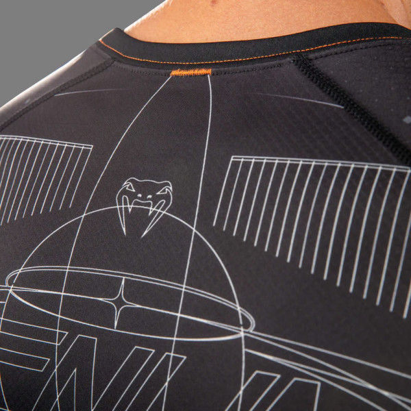 Рашгард Venum Eclipse Short Sleeve Rashguard Black Ivory