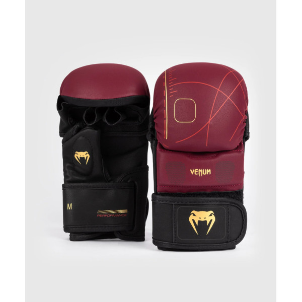 Рукавиці для MMA Venum Tactical XT Sparring MMA Gloves - Black/Burgundy/Gold