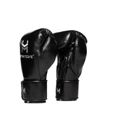 Боксерські рукавиці Hit N Move Horse Hair Boxing Gloves (Hook and Loop) Black