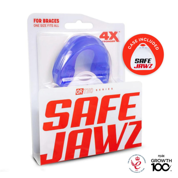 Капа для брекетів SAFEJAWZ Ortho Series Self-Fit Mouthguard for Braces Ice Blue