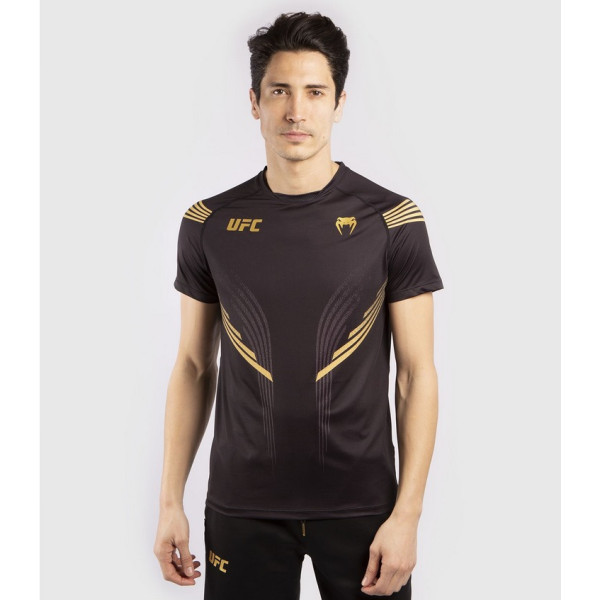 Футболка Venum UFC FightNight Pro Linе Dry Tech Black Gold