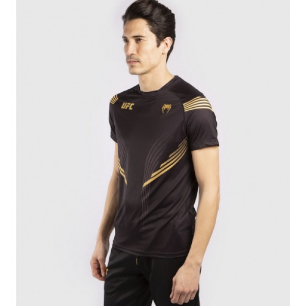 Футболка Venum UFC FightNight Pro Linе Dry Tech Black Gold