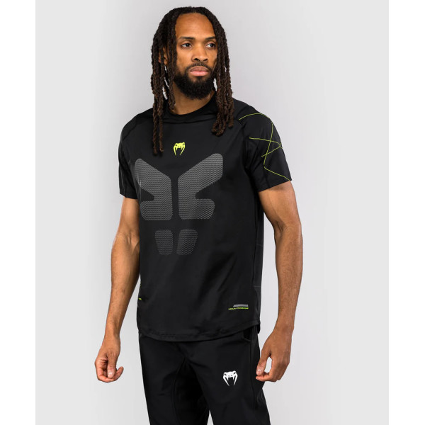 Тренувальна футболка Venum Training Camp 4.0 Dry Tech T-shirt - Black/Neon Green