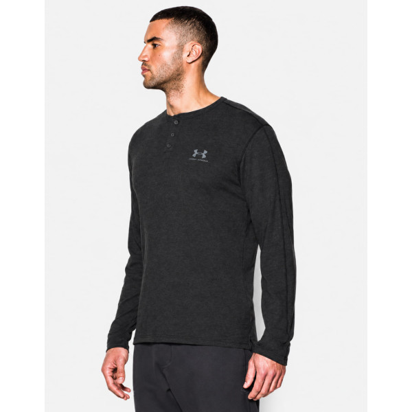 Лонгслів Under Armour Henley T-Shirt Asphalt Heather