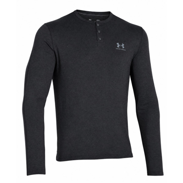 Лонгслів Under Armour Henley T-Shirt Asphalt Heather