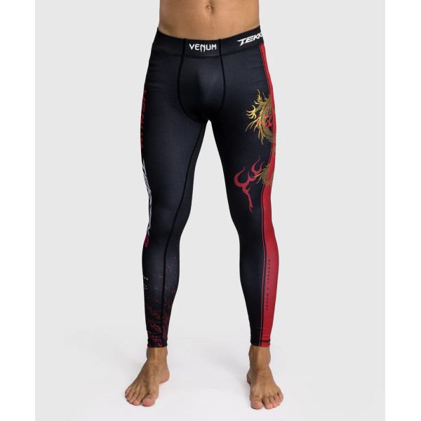 Чоловічі легінси Venum x TEKKEN 8 Marshall Law Spats Black Red Gold