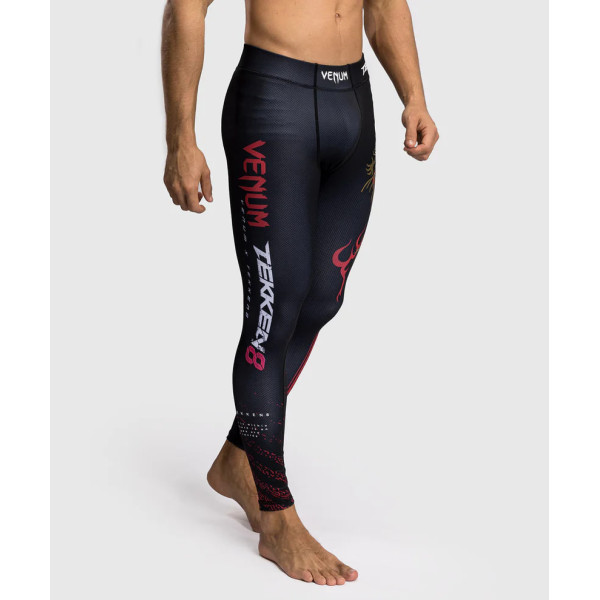 Чоловічі легінси Venum x TEKKEN 8 Marshall Law Spats Black Red Gold