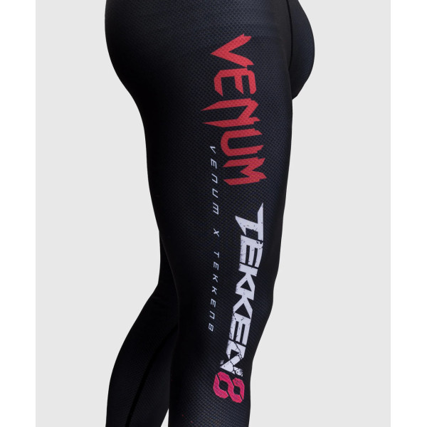 Чоловічі легінси Venum x TEKKEN 8 Marshall Law Spats Black Red Gold