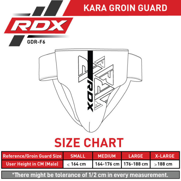 Захист паху RDX F6 Kara Groin Guard Matte Black