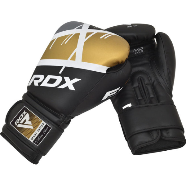 Боксерські рукавиці RDX F7 Ego Boxing Gloves Black Golden