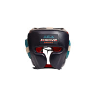 Боксерський шолом Peresvit Momentum 2.0 Leather Mexican Headgear Deep Blue
