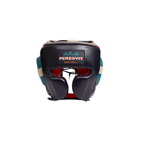 Боксерський шолом Peresvit Momentum 2.0 Leather Mexican Headgear Deep Blue