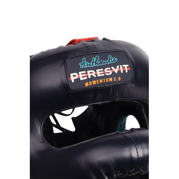 Боксерський шолом Peresvit Momentum 2.0 Leather Mexican Headgear Deep Blue