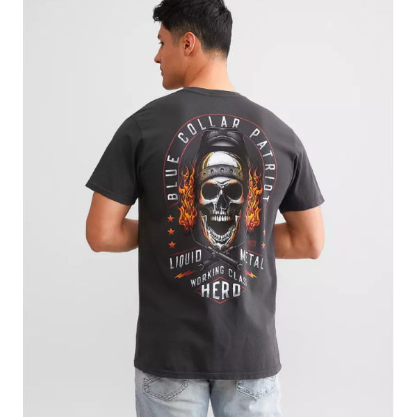 Футболка Howitzer Blue Collar Metal Vintage Black