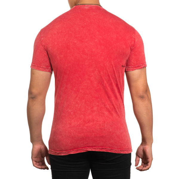 Футболка Affliction Toxic Wrath A25797 Cherry Lava Wash