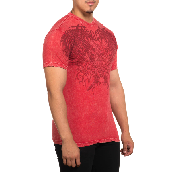 Футболка Affliction Toxic Wrath A25797 Cherry Lava Wash