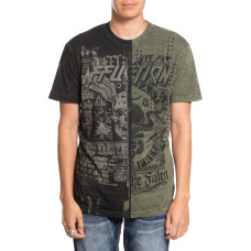 Футболка Affliction Fallen Outlaws Olive Green Lava Wash