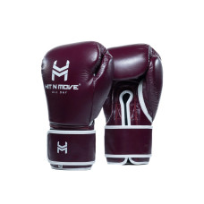 Боксерські рукавиці Hit N Move All Day Pro Grip Plus Gloves Hook and Loop Burgundy