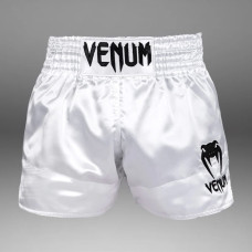 Тайські шорти Venum Classic Muay Thai Shorts White Black